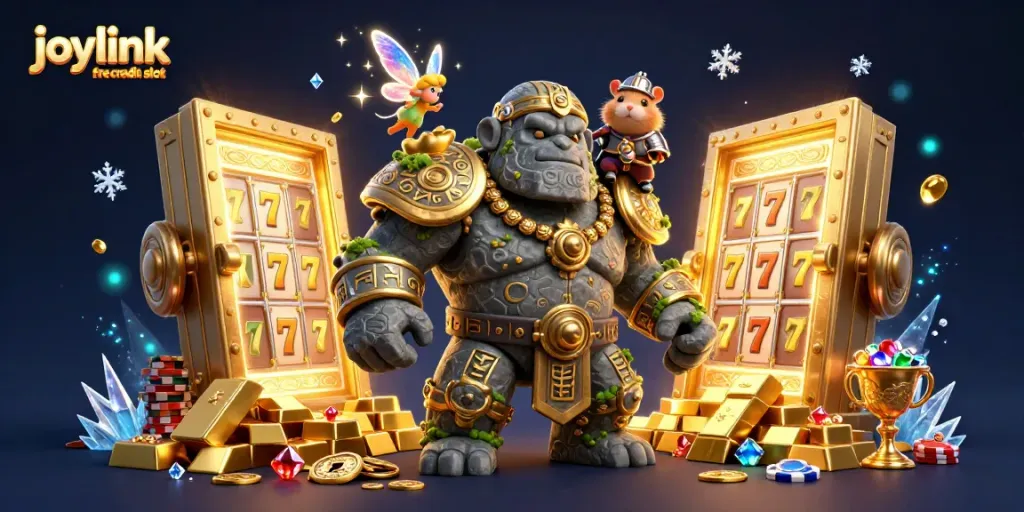 Experience the thrill with joylink free credit slot, where golems and fantasy characters bring fortunes alive.