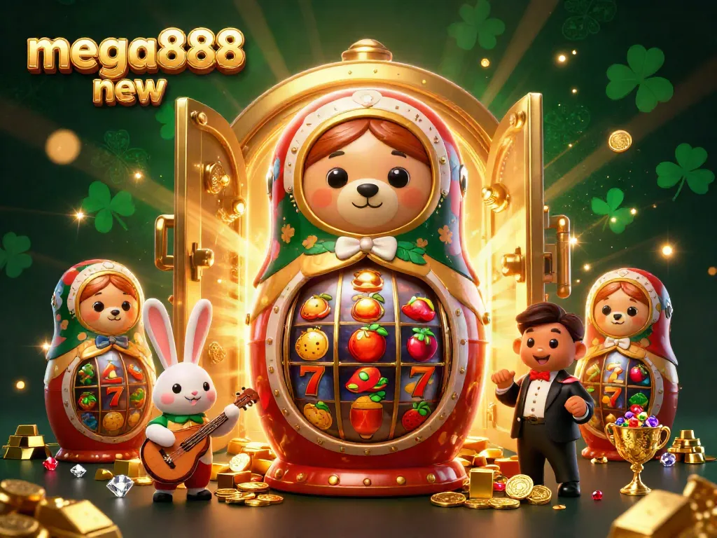 Experience the vibrant excitement of online slots with mega888 new, showcasing colorful characters and dynamic game elements.