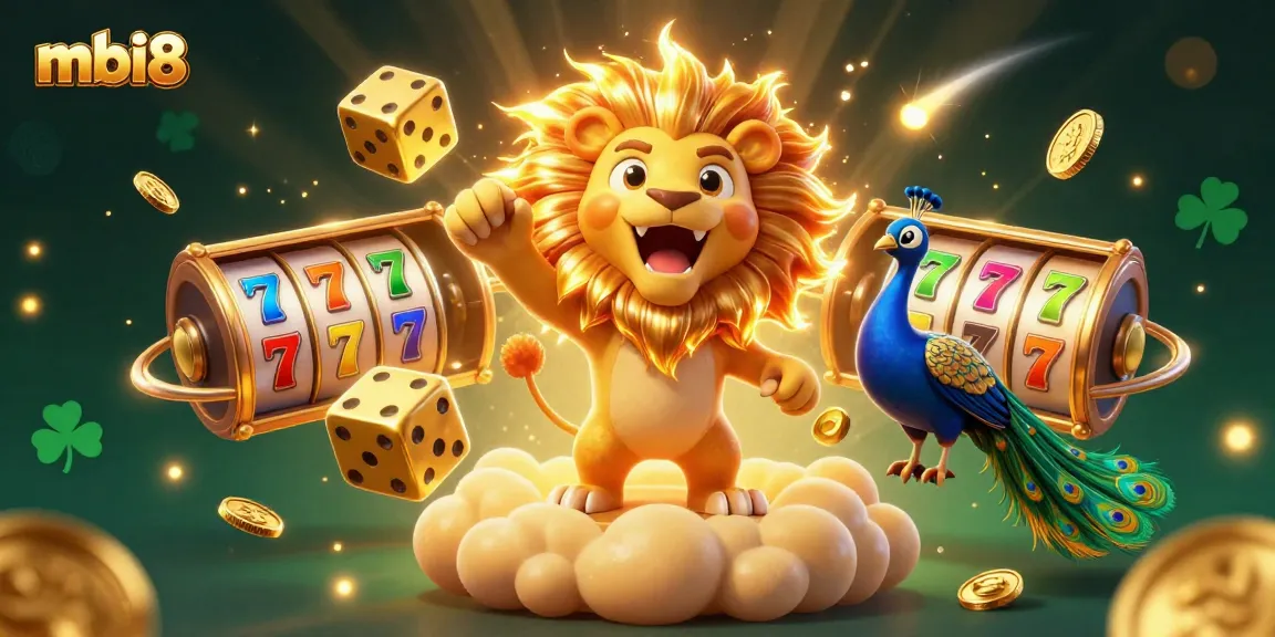 Experience the excitement of mbi8 casino with dynamic slots, golden dice, and thrilling game elements.