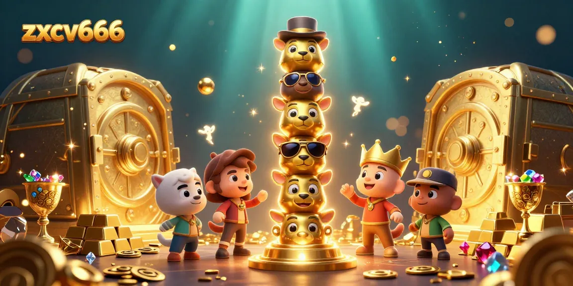 Win big with zxcv666: Experience an engaging 3D casino scene filled with riches and excitement.