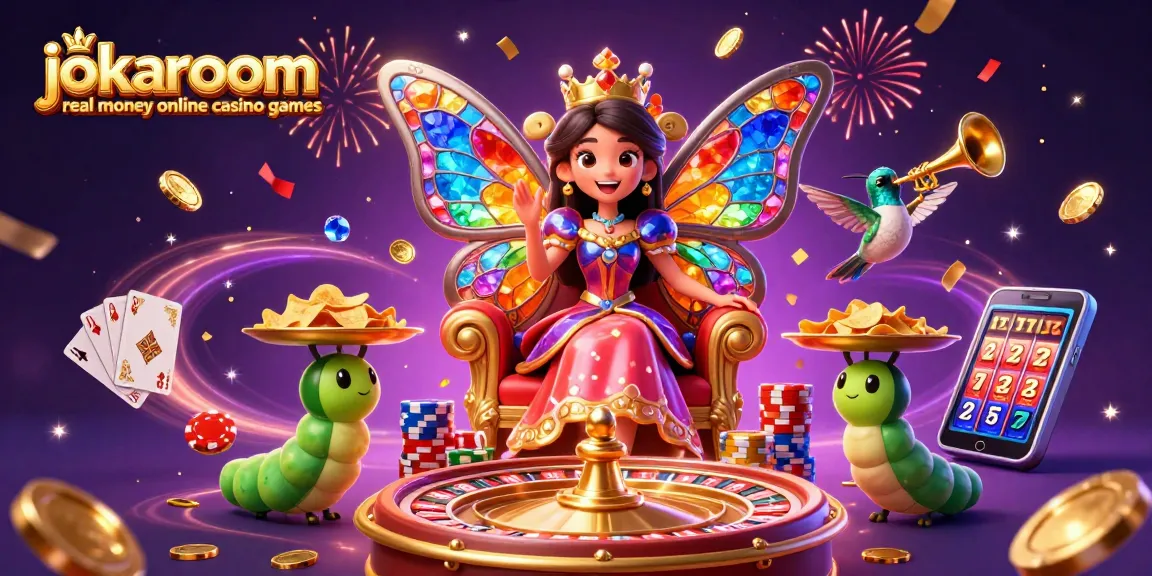 Engage with jokaroom real money online casino games in a vibrant casino setting filled with excitement.