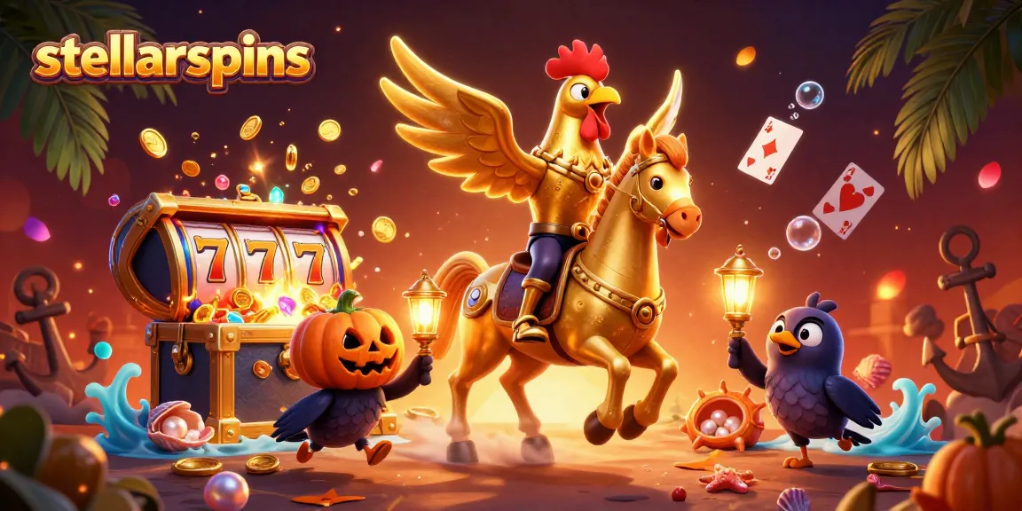 Experience thrilling gaming action with stellarspins in this vibrant casino scene.
